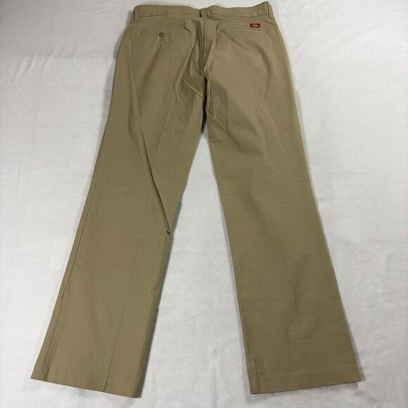 Workwear Relaxed Khaki Pants Dickies Tag 10R Fits Like 33X31 Beige Straight - Picture 8 of 9
